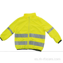 Chaqueta de seguridad reflectante de alta visibilidad para niños